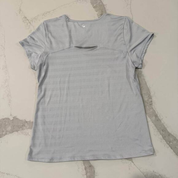 Active Life ScoopNeck ShortSleeve Performance Shirt Womens Large Gray Athleisure - Picture 4 of 5